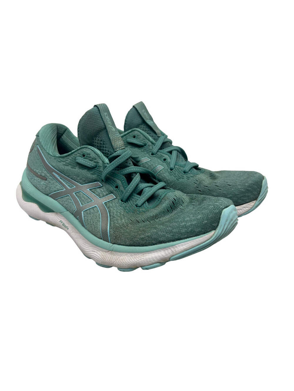 ASICS Women's GEL-Nimbus 24 Athletic Running Sneakers Sage/Clear Blue Size 9.5M